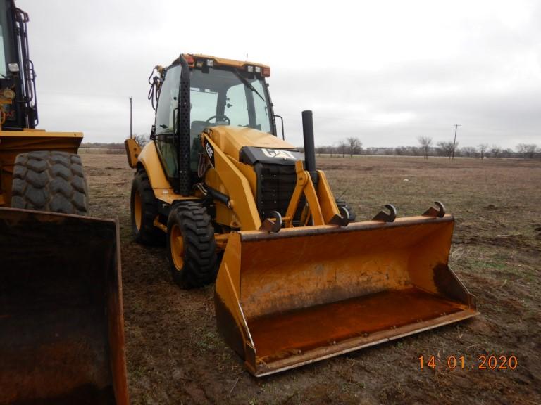 CATERPILLAR 420F BACKHOE, 2,044+ hrs,  CAB, A/C, 4 X 4, EXTENDAHOE, Q/C HOE