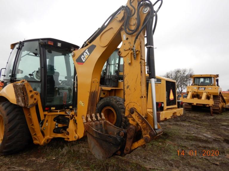 CATERPILLAR 420F BACKHOE, 2,044+ hrs,  CAB, A/C, 4 X 4, EXTENDAHOE, Q/C HOE