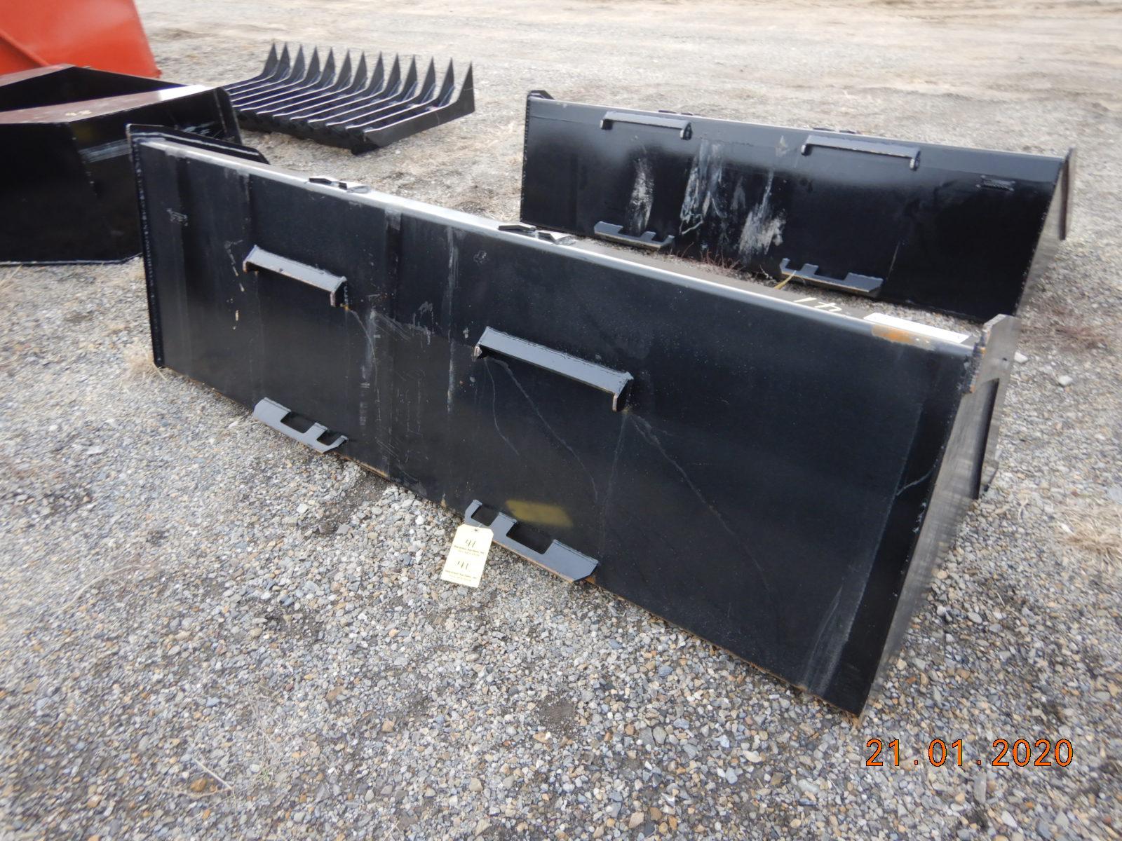90" BUCKET  FOR SKID STEER FOR SNOW/MULCH