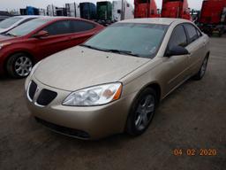 2007 PONTIAC G6 CAR, 94058 mi,  4-DOOR, GAS, AUTOMATIC, PS, AC S# 20081