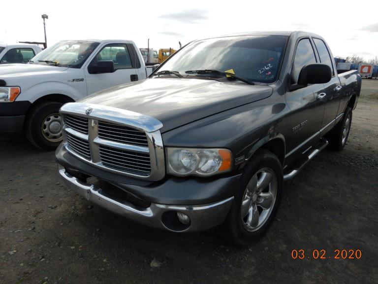 2005 DODGE RAM 1500 TRUCK, 235,000+ mi,  V8 GAS, AUTOMATIC, PS, AX S# 07940