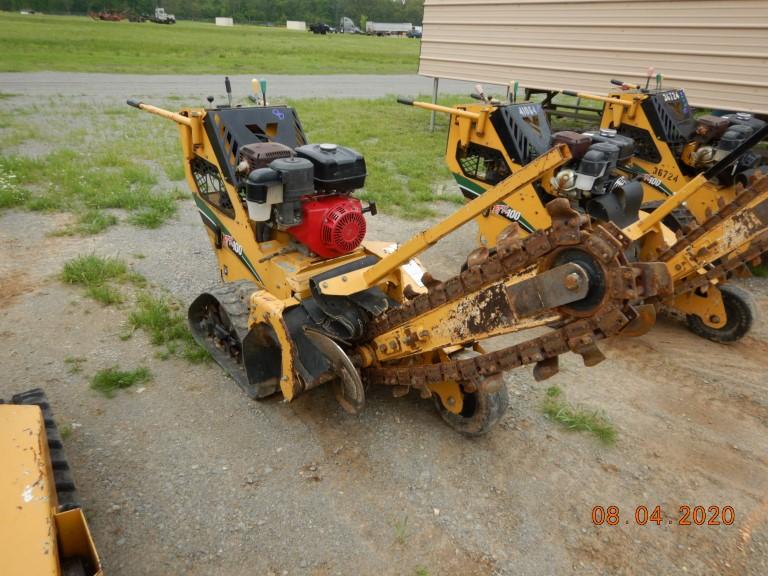 2013 VERMEER RTX 100 WALK BEHIND TRENCHER, N/A  RUBBER TRACKS, HONDA GAS EN