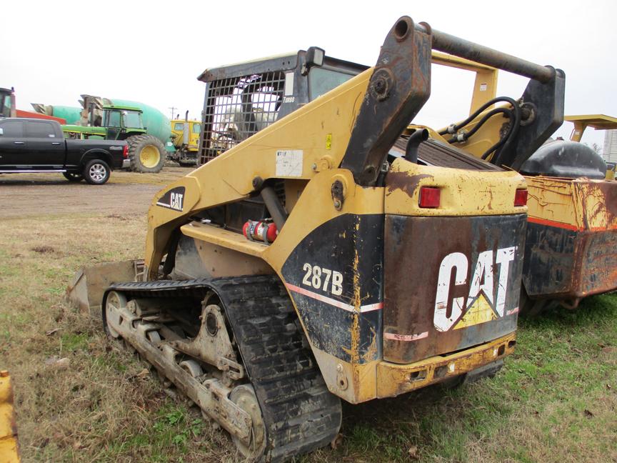 CATERPILLAR 287B SKID STEER,  ROPS CAGE, AUXILIARY HYDRAULICS  (MAY NEED FI