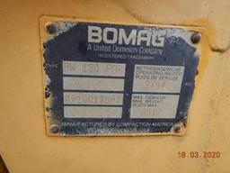 BOMAG BW124PDB PADFOOT ROLLER, S# A219C1758T C# F-165, UNVERIFIED MILES & H