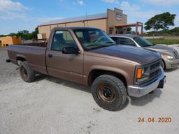 1997 CHEVROLET 2500HD PICKUP TRUCK, 66,386 ORININAL MILES  2WD, 54.7L GAS E