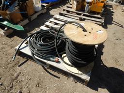 PALLET W/ FLAME RESISTANT HIGH PRESSURE HOSE