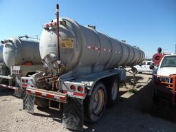 2004 STEPHENS ALUMINUM VACUUM TRAILER,  150-BBL, TANDEM AXLE, AIR RIDE SUSP