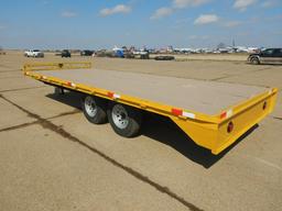 HOMEMADE TRAILER  20FT LONG, 8FT WIDE, HEAVY DUTY, ELECTRIC BRAKE, 35/80-16