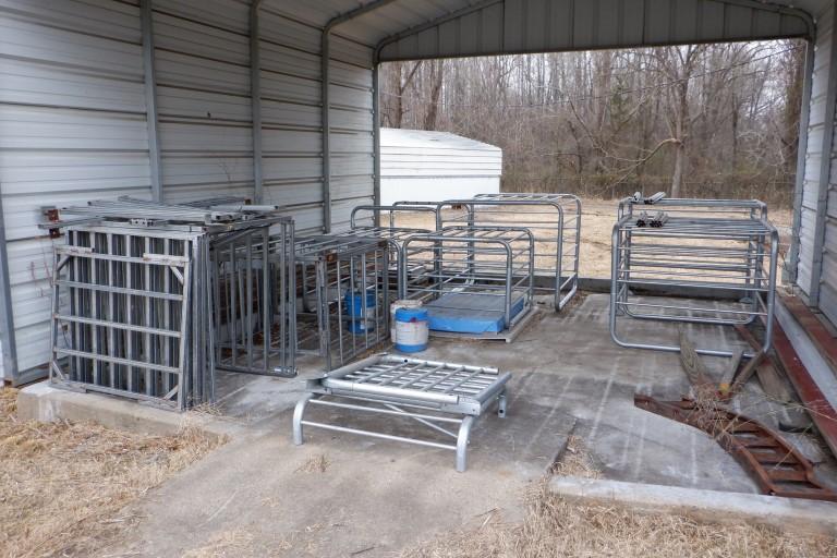 LOT WITH AIR CONDITIONER CAGE ENCLOSURES  (LOCATED UNDER METAL SHED)