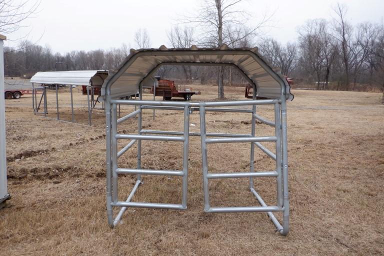 PORTABLE SHED,  6' X 6', WITH GATES