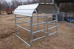 PORTABLE SHED,  6' X 6', WITH GATES