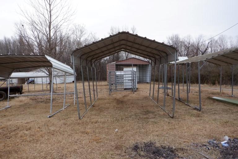PORTABLE CARPORT,  12' X 20', ROOF ONLY