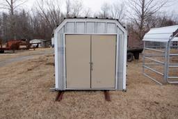 ENCLOSED SHED,  7' X 6', ON SKID