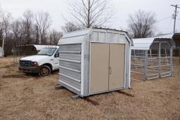 ENCLOSED SHED,  7' X 6', ON SKID