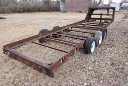 SHOPBUILT TRAILER,  GOOSENECK, TRI-AXLE, NO FLOOR, (1) TIRE MISSING S# N/A