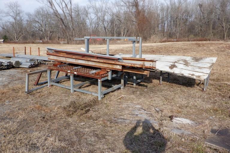 ROLLER TABLE, I-BEAMS, RACKS,  AND MISCELLANEOUS