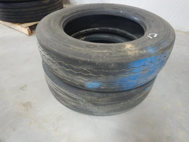 (2) 255/70R22.5 TIRES