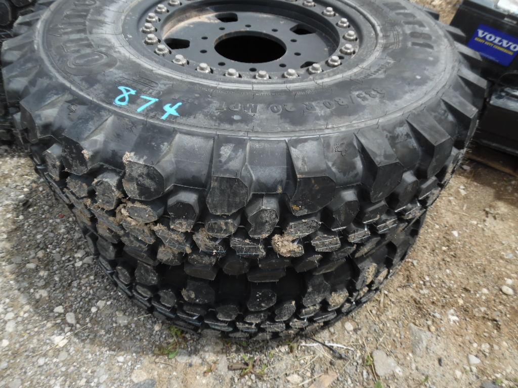 (8) UNUSED 335/80R20 MPT TIRES/WHEELS