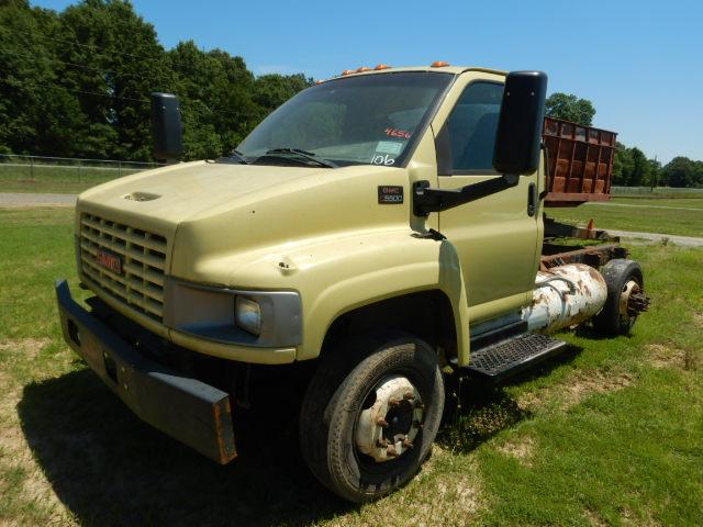 2003 GMC C5500 CAB & CHASSIS,  CNG ENGINE, AUTOMATIC, DUALLY (MISSING OUTSI