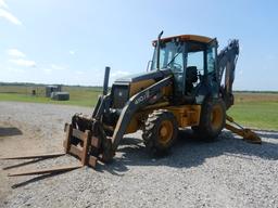 2008 JOHN DEERE 410J LOADER BACKHOE, 5,907+ hrs,  4 X 4, CAB, AC, SHUTTLE,