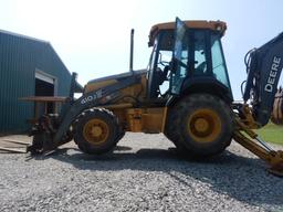 2008 JOHN DEERE 410J LOADER BACKHOE, 5,907+ hrs,  4 X 4, CAB, AC, SHUTTLE,