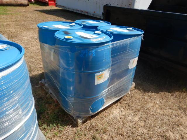 PALLET WITH (4) 55-GAL DRUMS OF DETERGENT