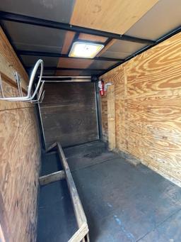(1) 2014 Covered Wagon Cargo 6X12' Enclosed Trailer, 2-5/16 ball, Side Door