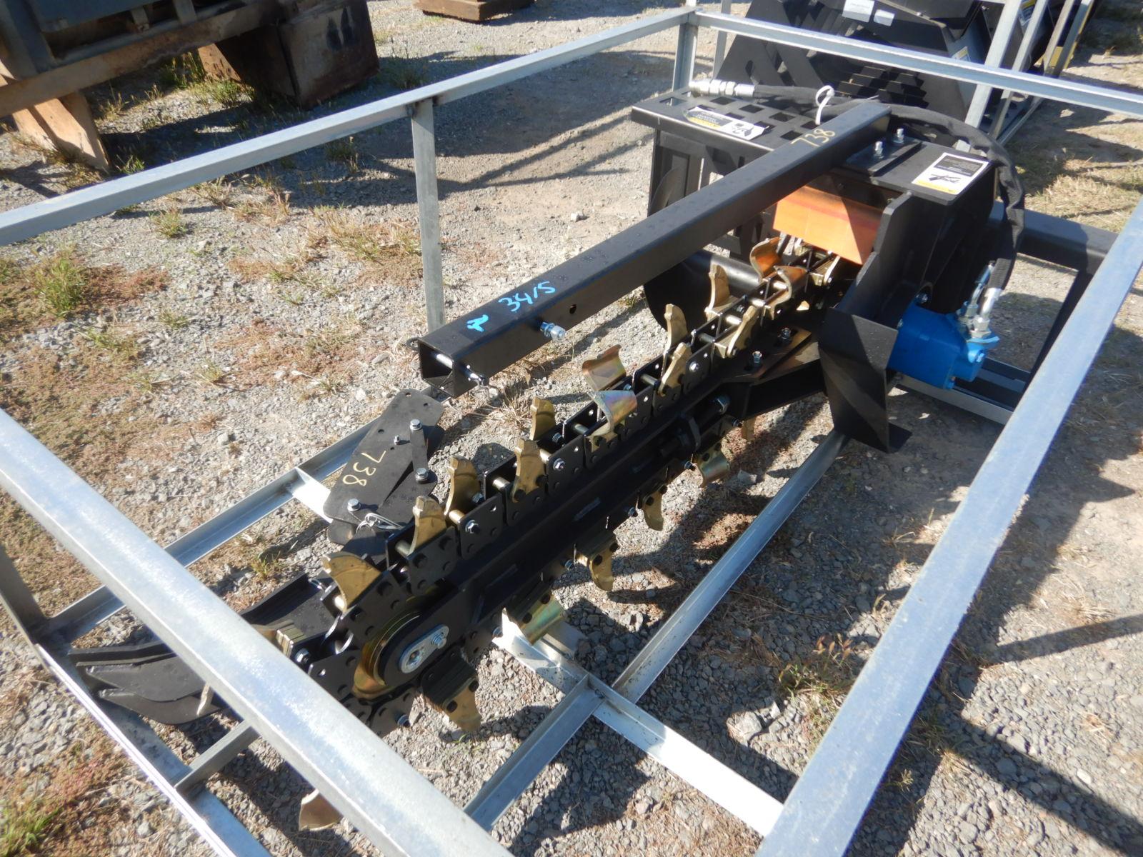 TRENCHER,  HYDRAULIC, FITS SKID STEER