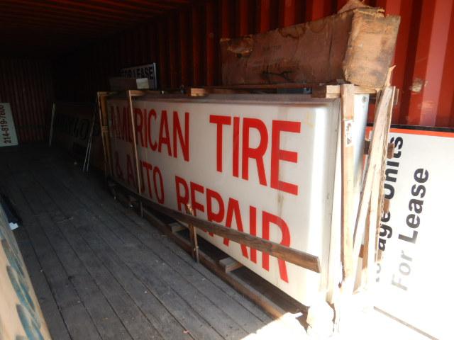 ABOUT (10) TIRE SIGNS  (BF GOODRICH, DUNLOP, GENERAL, MICHELIN, KELLY)