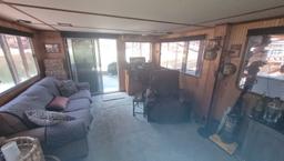 "1968 STARDUST CRUISER HOUSEBOAT,  APPROXIMATELY 60FT ORIGINALLY ORDERED BY