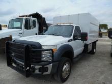 2016 FORD F550 FORESTRY CHIPPER DUMP TRUCK, 184537 MILES,  REGULAR CAB, 2WD