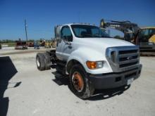 2004 FORD F750 TRACTOR TRUCK, 164994 MILES,  DAYCAB, CAT 3126 DIESEL, ALLIS