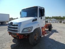2012 HINO 268 CAB/CHASSIS TRUCK,  DAYCAB, HINO 7.7L DIESEL, 6 SPD, NON RUNN