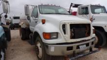 2006 FORD F650 WATER TRUCK, 46770 MILES,  DAYCAB, VT365 DIESEL, A/T, PTO, A
