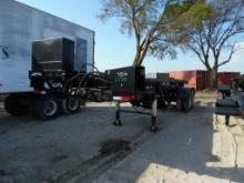 2000 ROLLOFF CONTAINER TRAILER,  30', DUAL CYLINDER CABLE WINCH, DUAL HYDRA