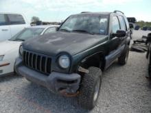 2003 JEEP CHEROKEE SUV,  UNKNOWN RUUNING CONDITION, AS IS WHERE IS, S# 1J4G