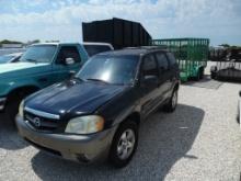2003 MAZDA TRIBUTE SUV,  4 DR, 2WD, GAS, A/T, A/C, STARTS/RUNS, AS IS WHERE