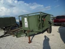 2011 NORTH EAST FAB HP-2C UTILITY SHELTER TRAILER,  MISSING SHELTER, 8 TON