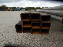 NEW RECTANGULAR TUBING,  (10) 3" X 4", 1/4 THICKNESS, 240 TOTAL FEET, AS IS