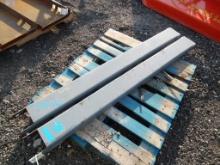 FORKLIFT FORK EXTENSIONS,  NEW, 6" X 5'6", AS IS WHERE IS
