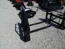 SKID STEER ATTACHMENT,  NEW, 48" PALLET FORKS, AS IS WHERE IS