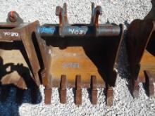 STRICKLAND MINI EXCAVATOR BUCKET,  22", AS IS WHERE IS
