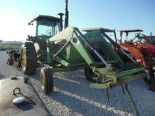 JOHN DEERE 4450 ROW CROP TRACTOR, 696 HRS SHOWING,  CAB & A/C, 2WD, 158 HP