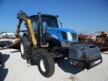 NEW HOLLAND TS115A UTILITY TRACTOR, 5742 HRS,  CAB & A/C, 2WD, 116HP 6.7L D