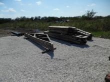 ASSORTED WOOD TRUSSES & LUMBER