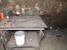 ROLLING TABLE WITH CONTENTS  & MISCELLANEOUS METAL