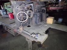 METAL TABLE WITH CONTENTS,  PTO BRACKETS, BUCKETS WITH PINS, & MISCELLANEOU