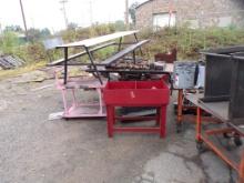 LARGE LOT OF SCRAP, ROLLING TABLES AND CARTS,  & MISCELLANEOUS (WEST END AN