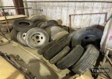Tires – Misc. Sizes, w/ & w/o Wheels – These will be sorted and re-lotted