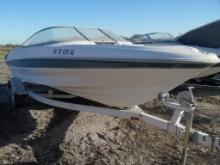 BAYLINER BOAT & TRAILER,  NON RUNNER, SINGLE AXLE TRAILER, AS IS WHERE IS,
